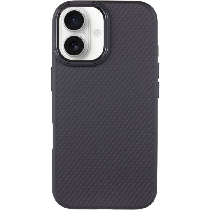 Чохол TPU+PC Carbon with MagSafe для Apple iPhone 16 (6.1")