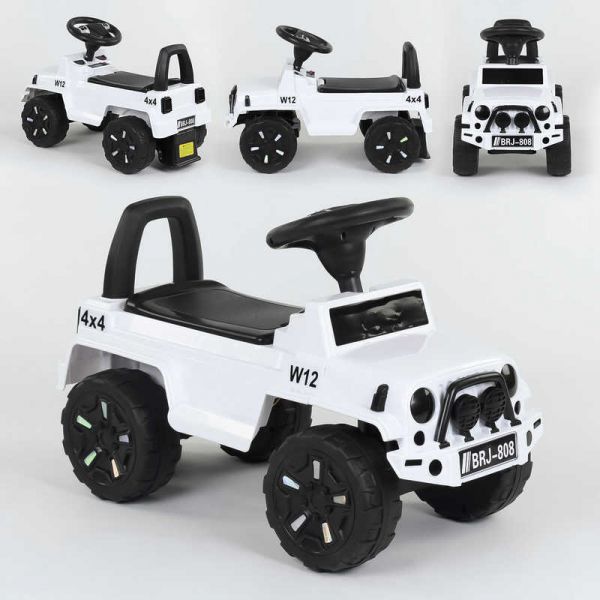 Каталка-толокар JOY Біла (808 G-8005) зі світловими ефектами