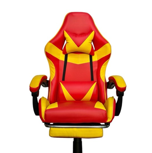 Компьютерное кресло PRESTIGE Красно-желтый, Prestige, экокожа