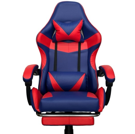 Компьютерное кресло PRESTIGE Сине-красный, Prestige, экокожа