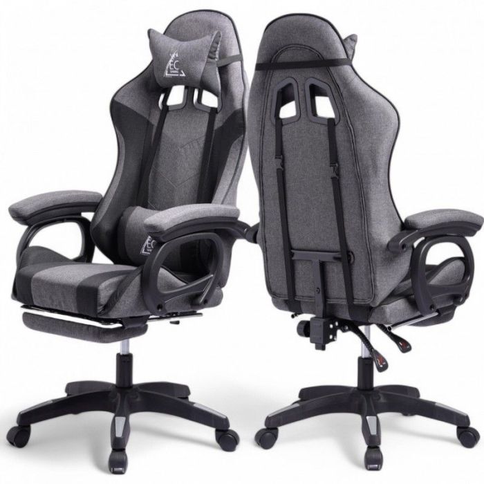 Комп'ютерне крісло із тканини LevelUp KO29SZ Сіро-чорний