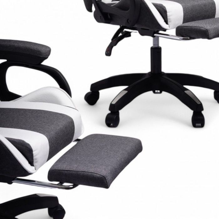 Комп'ютерне крісло із тканини LevelUp KO29GRAF Сіро-білий