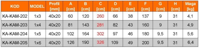 Одностороння 6-ступенева алюмінієва драбина Kanat KA-KAM-205 125 кг
