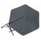 Парасоля садова з нахилом та LED підсвіткою Ecarla OGP11SZ Графітовий