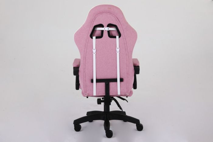 Комп'ютерне крісло із тканини Infini Core Рожево-білий