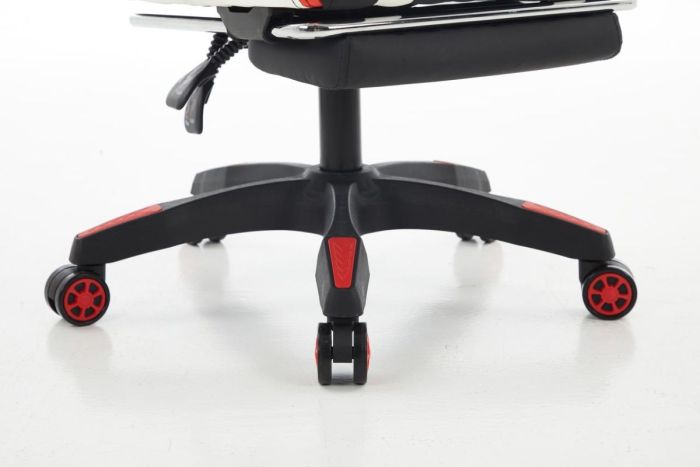 Комп‘ютерне крісло з підставкою для ніг EXTREME R1 Чорно-біло-червоний