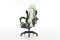 Комп‘ютерне крісло з підставкою для ніг EXTREME R1 Чорно-біло-зелений
