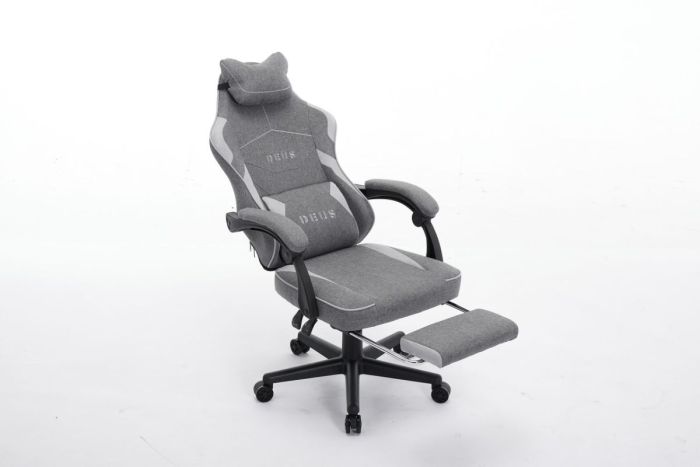 Комп'ютерне крісло із тканини Deus Edge Графітово-сірий