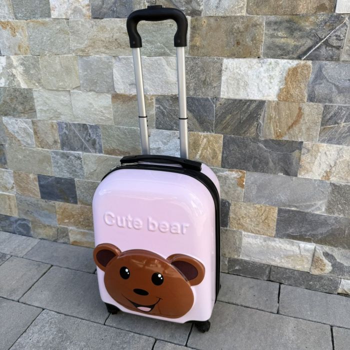 Дитяча дорожня валіза на колесах Ecarla WP05 Рожевий