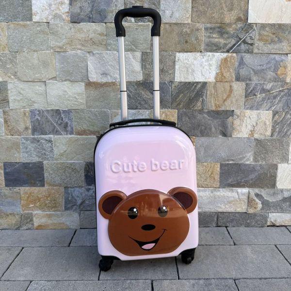 Дитяча дорожня валіза на колесах Ecarla WP05 Рожевий