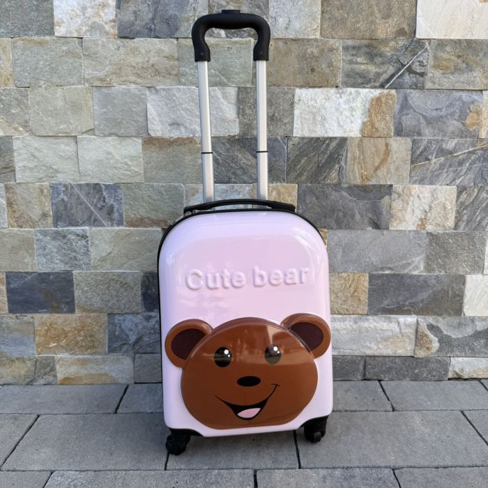 Дитяча дорожня валіза на колесах Ecarla WP05 Рожевий