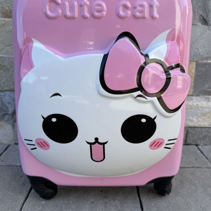 Дитяча дорожня валіза на колесах Ecarla WP06 Рожевий