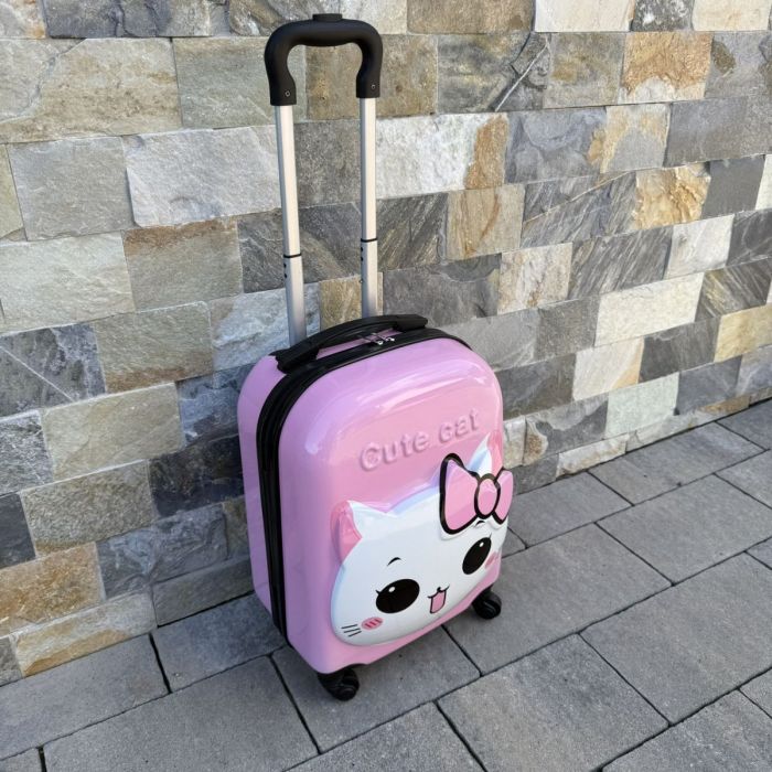Дитяча дорожня валіза на колесах Ecarla WP06 Рожевий