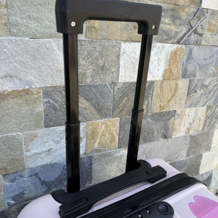 Дитяча дорожня валіза на колесах Ecarla WP08 Рожевий