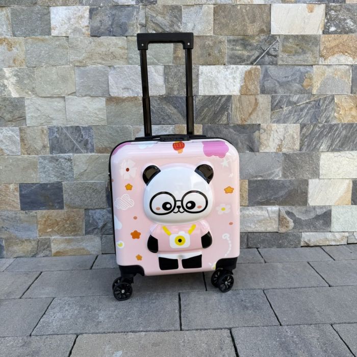 Дитяча дорожня валіза на колесах Ecarla WP08 Рожевий