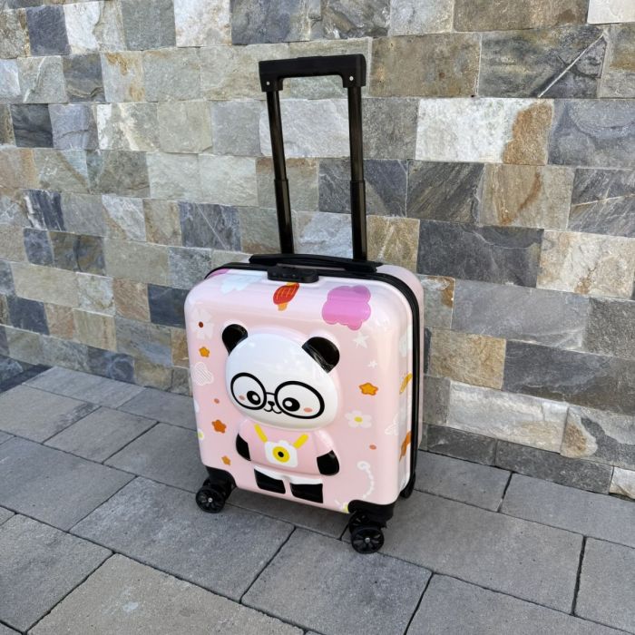 Дитяча дорожня валіза на колесах Ecarla WP08 Рожевий