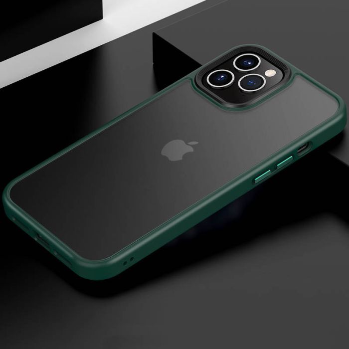 TPU+PC чохол Metal Buttons для Apple iPhone 12 Pro / 12 (6.1")