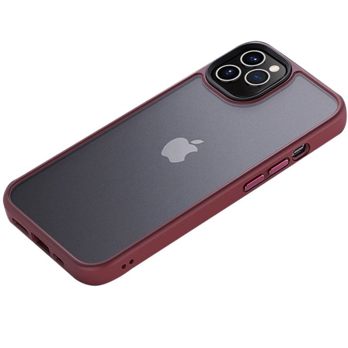 TPU+PC чохол Metal Buttons для Apple iPhone 12 Pro / 12 (6.1")