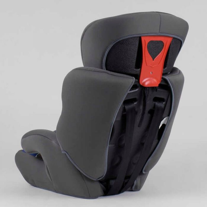 Автомобільне крісло JOY NB-8660 (4) сіро-синього кольору, універсальне від 9 до 36 кг, група 1/2/3, з бустером.