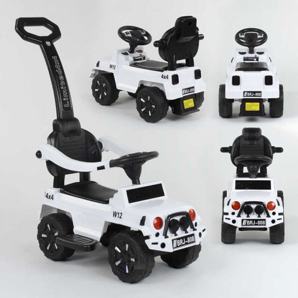 Каталка-толокар JOY Біла (808 W-2288) з ручкою