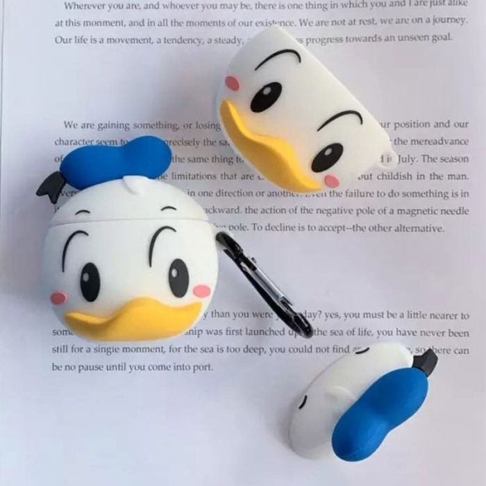 Силіконовий футляр Disney series для навушників AirPods 1/2 + карабін