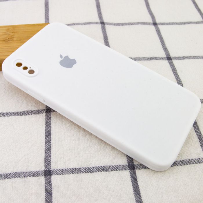 Чохол Silicone Case Square Full Camera Protective (AA) для Apple iPhone XS / X (5.8")