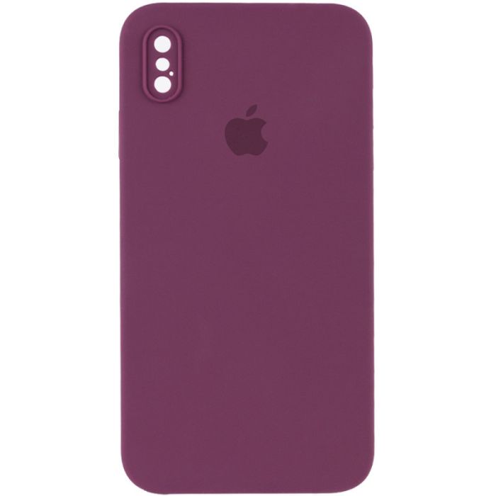 Чохол Silicone Case Square Full Camera Protective (AA) для Apple iPhone XS / X (5.8")