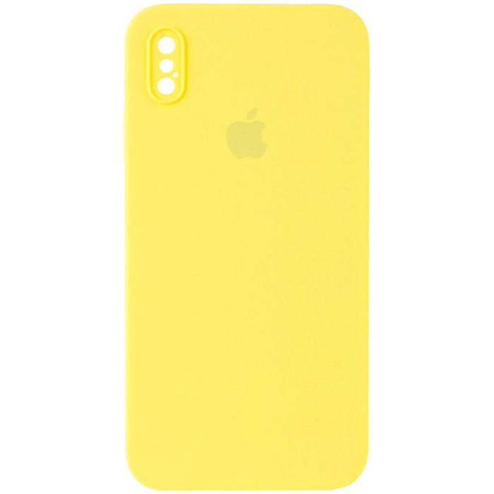 Чохол Silicone Case Square Full Camera Protective (AA) для Apple iPhone XS / X (5.8")