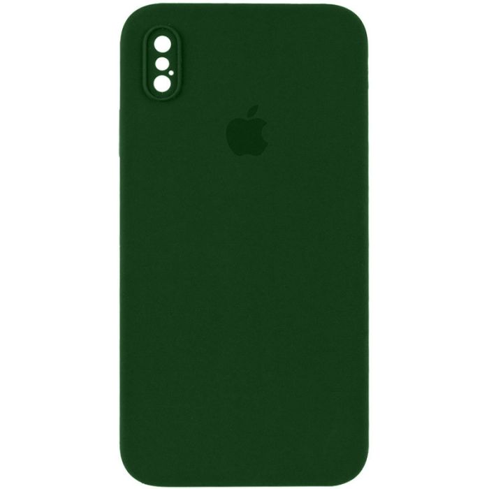 Чохол Silicone Case Square Full Camera Protective (AA) для Apple iPhone XS / X (5.8")