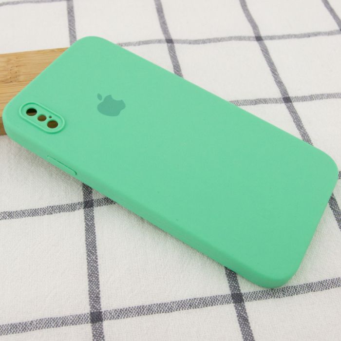 Чохол Silicone Case Square Full Camera Protective (AA) для Apple iPhone XS / X (5.8")