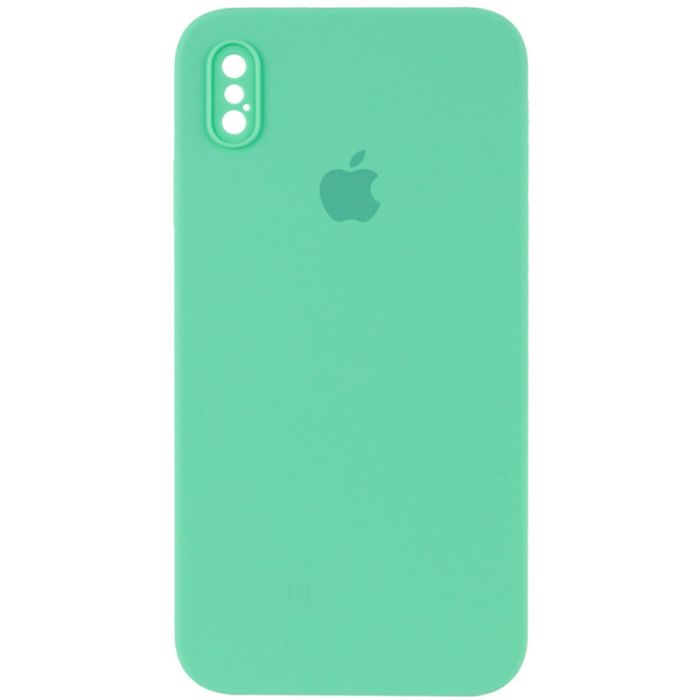 Чохол Silicone Case Square Full Camera Protective (AA) для Apple iPhone XS / X (5.8")