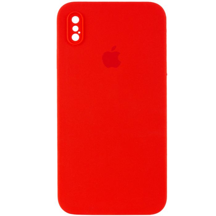 Чохол Silicone Case Square Full Camera Protective (AA) для Apple iPhone XS / X (5.8")