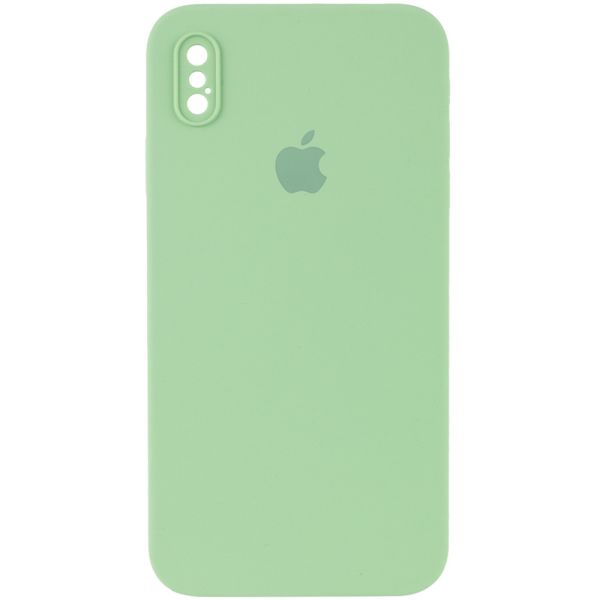 Чохол Silicone Case Square Full Camera Protective (AA) для Apple iPhone XS / X (5.8")