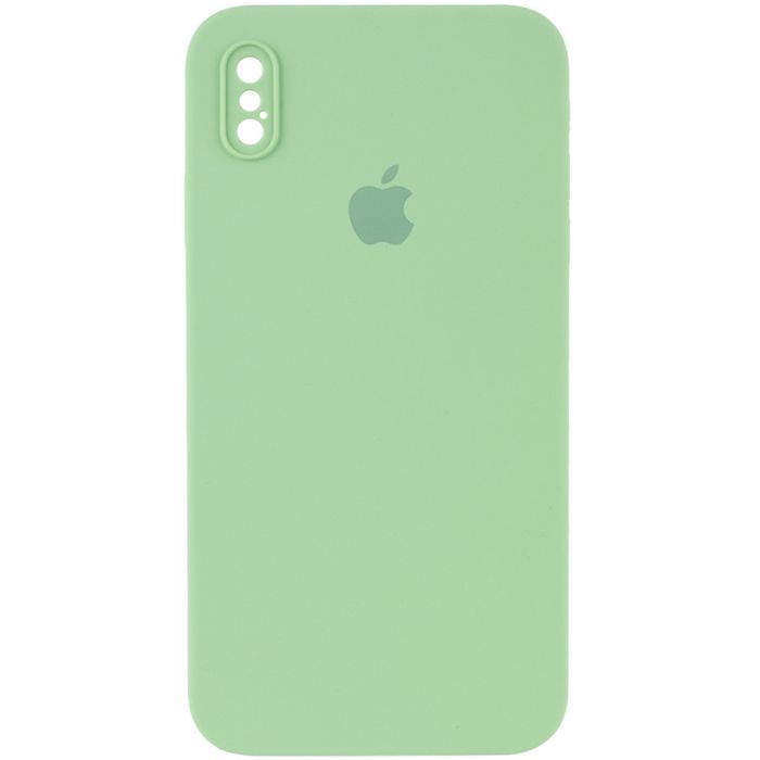 Чохол Silicone Case Square Full Camera Protective (AA) для Apple iPhone XS / X (5.8")