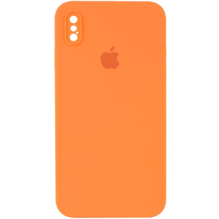 Чохол Silicone Case Square Full Camera Protective (AA) для Apple iPhone XS / X (5.8")