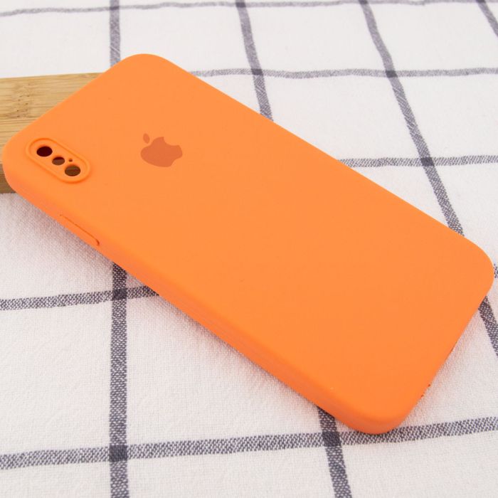 Чохол Silicone Case Square Full Camera Protective (AA) для Apple iPhone XS / X (5.8")