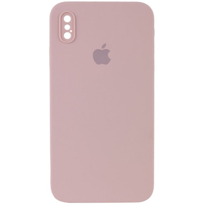 Чохол Silicone Case Square Full Camera Protective (AA) для Apple iPhone XS / X (5.8")