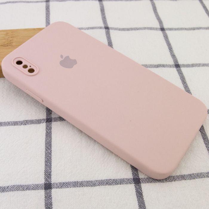 Чохол Silicone Case Square Full Camera Protective (AA) для Apple iPhone XS / X (5.8")