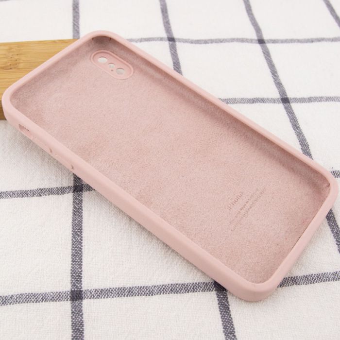 Чохол Silicone Case Square Full Camera Protective (AA) для Apple iPhone XS / X (5.8")