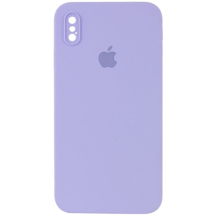 Чохол Silicone Case Square Full Camera Protective (AA) для Apple iPhone XS / X (5.8")