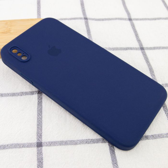 Чохол Silicone Case Square Full Camera Protective (AA) для Apple iPhone XS / X (5.8")