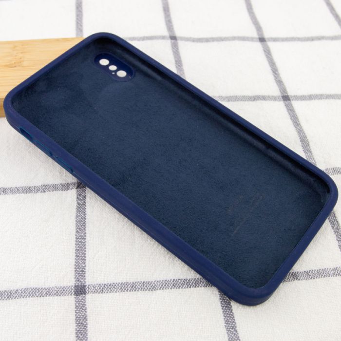 Чохол Silicone Case Square Full Camera Protective (AA) для Apple iPhone XS / X (5.8")