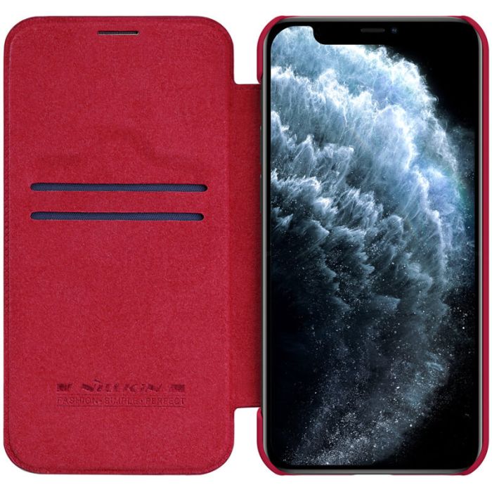 Шкіряний чохол (книжка) Nillkin Qin Series для Apple iPhone 12 Pro Max (6.7")