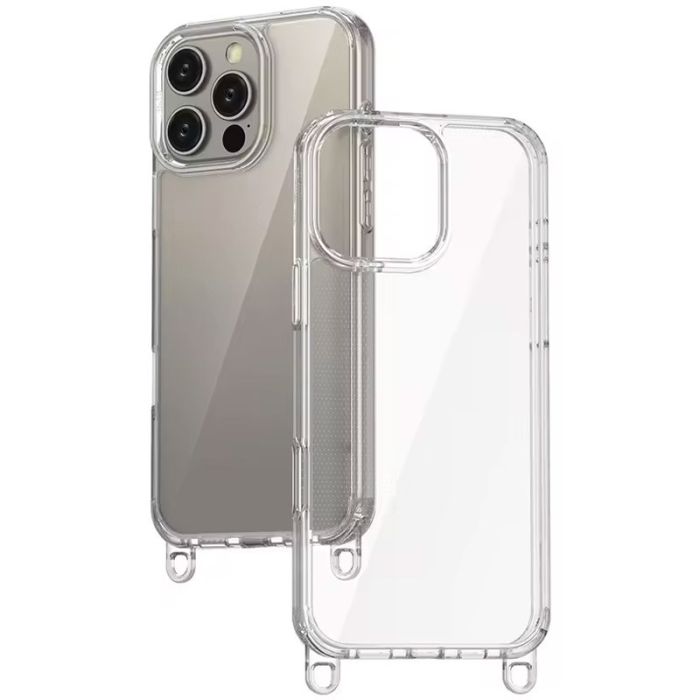 Чохол TPU Transparent with Straps для Apple iPhone 15 Pro (6.1")