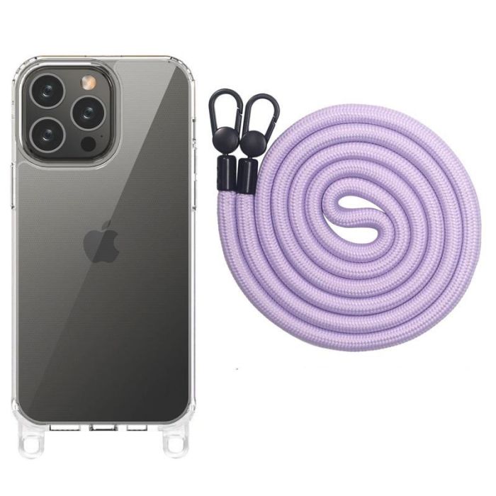 Чохол TPU Transparent with Straps для Apple iPhone 15 Pro (6.1")