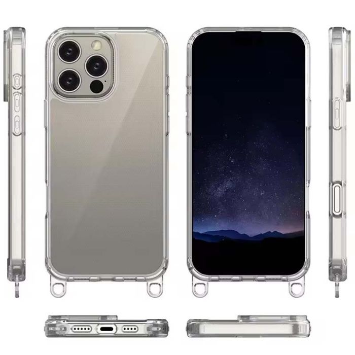 Чохол TPU Transparent with Straps для Apple iPhone 15 Pro (6.1")