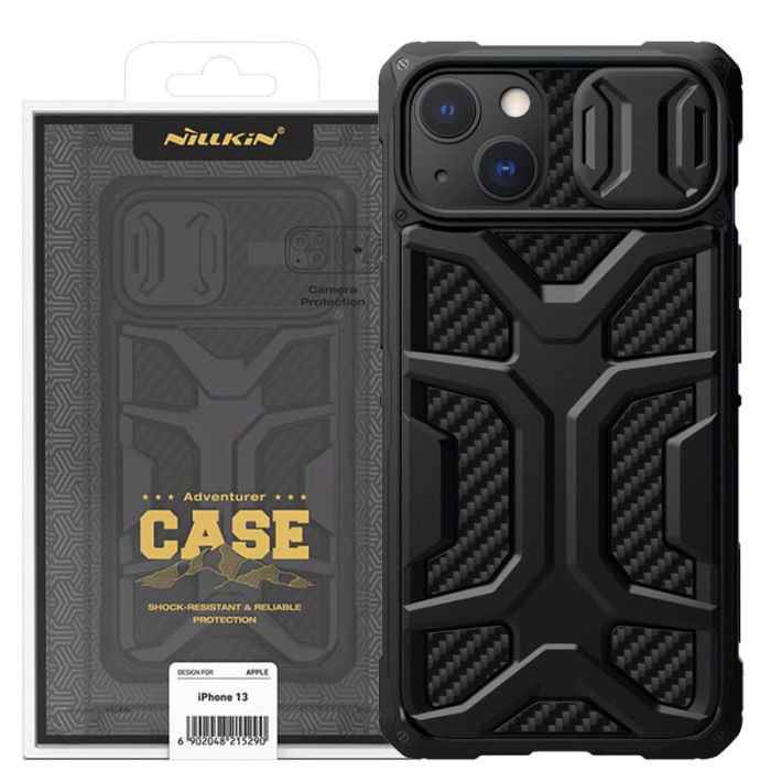 TPU+PC чохол Nillkin CamShield Adventurer (шторка на камеру) для Apple iPhone 13 (6.1")