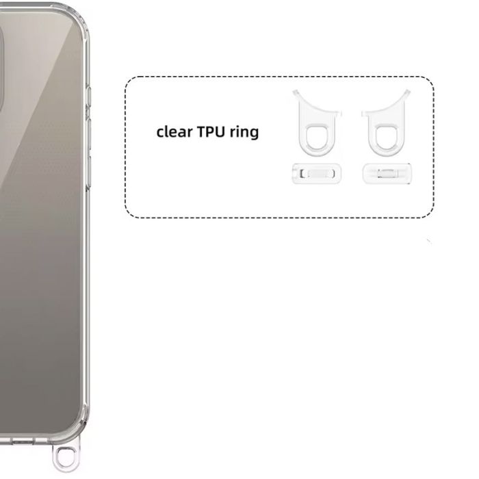 Чохол TPU Transparent with Straps для Apple iPhone 13 / 14 (6.1")