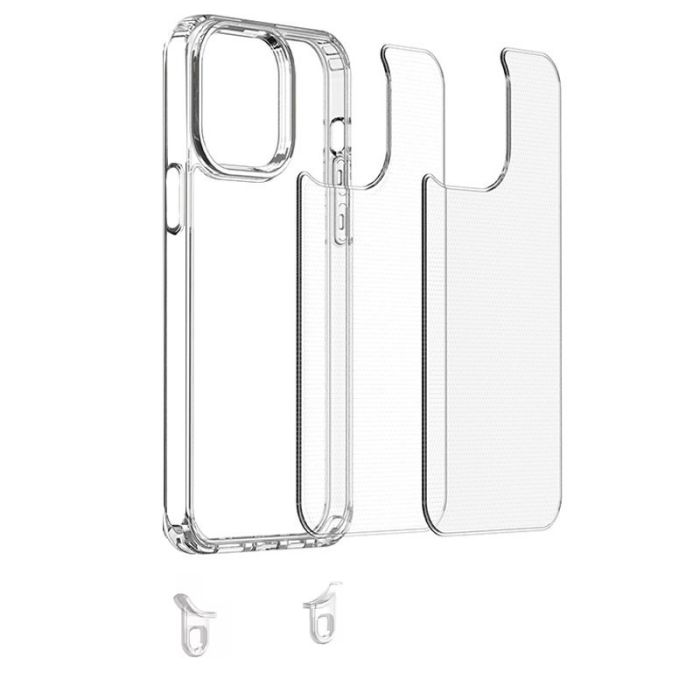 Чохол TPU Transparent with Straps для Apple iPhone 13 / 14 (6.1")