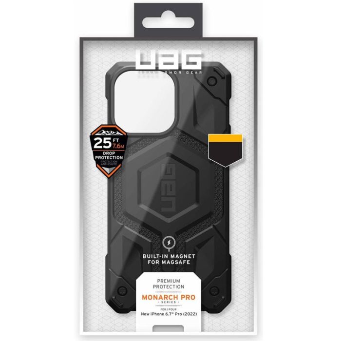 Ударостійкий чохол UAG Monarch Pro with MagSafe Leather для Apple iPhone 15 Plus / 14 Plus (6.7")